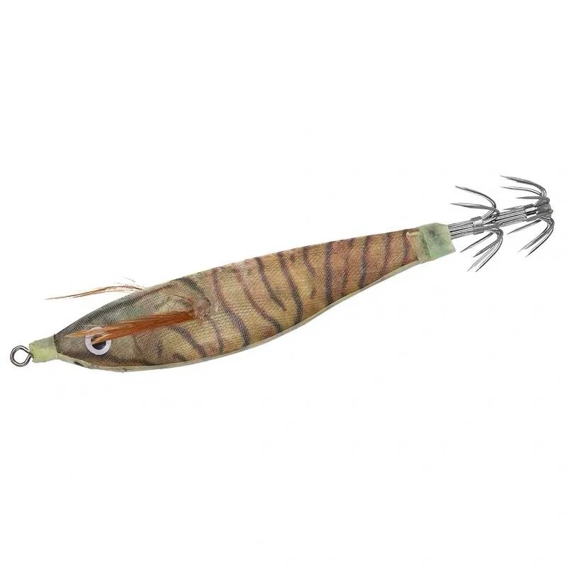 8Pcs Lifelike Luminous Fishing Lure Artificial Squid Hook Jig For Wood Shrimp Lure Hard Bait Octopus 9.5CM 10G