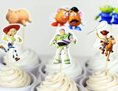 cake topper 1pack Высокое качество детская игрушка для душа история тема День Рождения украшения для ребенка день рождения принадлежности для вечеринки детский душ украшения игрушки Вечерние - Цвет: cake topper 1pack