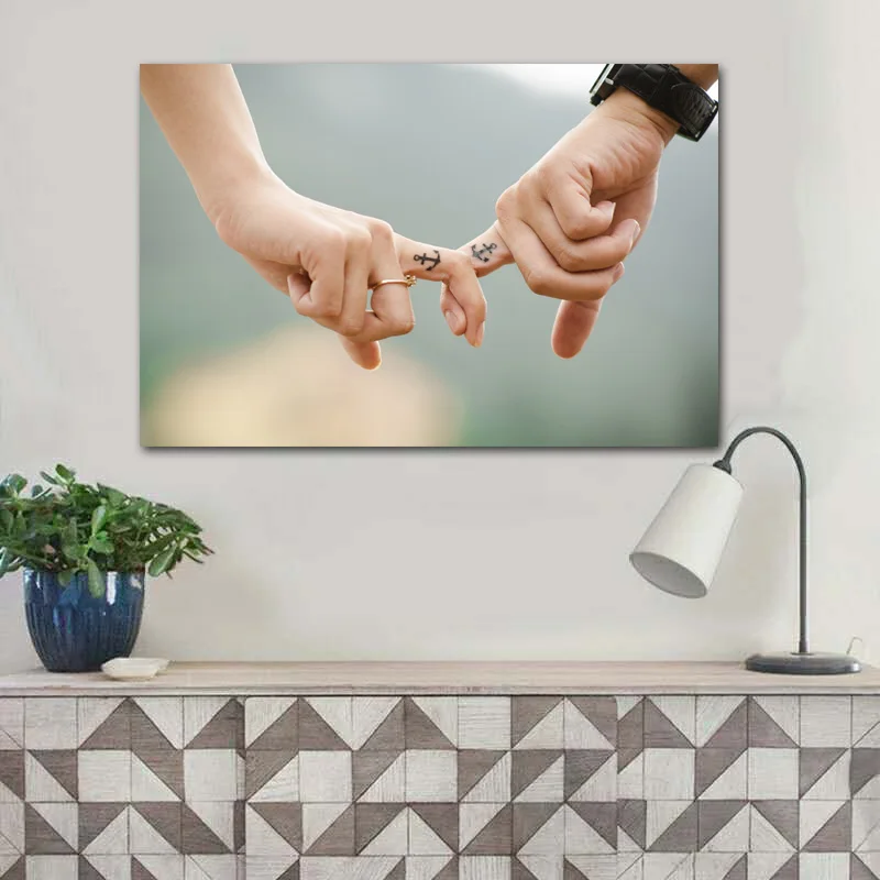 Скандинавские плакаты и принты милая любовь Настенная картина на холсте