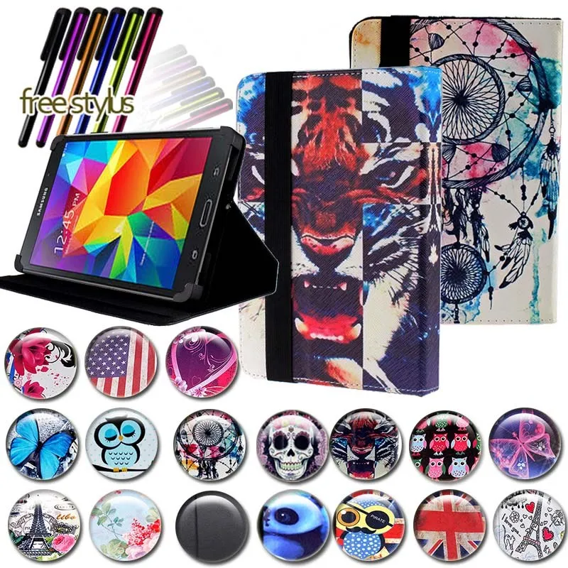 KK&ampLL For Samsung Galaxy Tab 4 7.0 LTE SM-T235 / SM-T230 SM-T231 -PU Leather Tablet Stand Folio Cover Case + Free stylus | Компьютеры и
