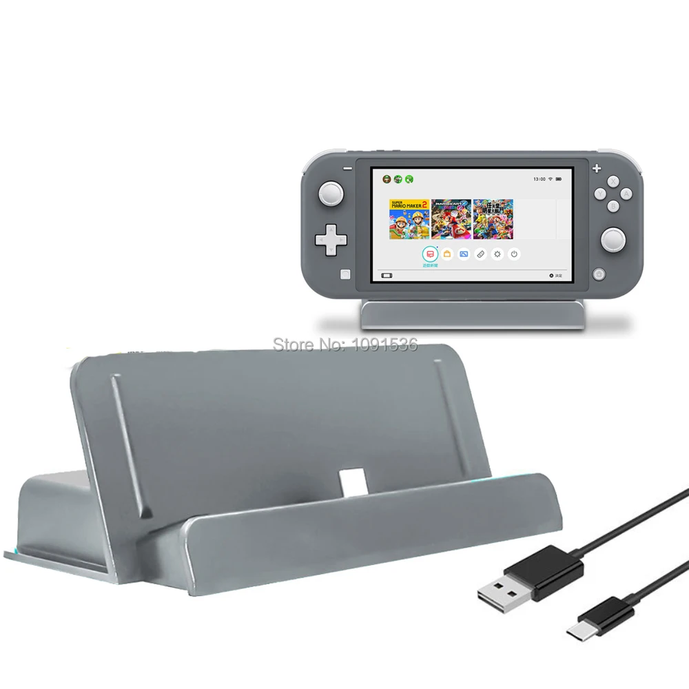 

For Switch Lite Mini Gamepad Desktop Type-C DC 5V Charger Stand Left Right Joy-con Pad Controller Charging Stand Back Support