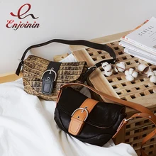 Черная модная женская сумка на плечо из конского волоса, кошельки и сумки, повседневная леопардовая седельная сумка, женская сумка-тоут, Bolsa