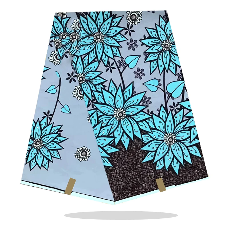 

Nigerian Style Wax Prints Fabric Cotton 100%Breathable High Quality Veritable African Ankara Wax Printed Fabric 6 Yards RV12-68