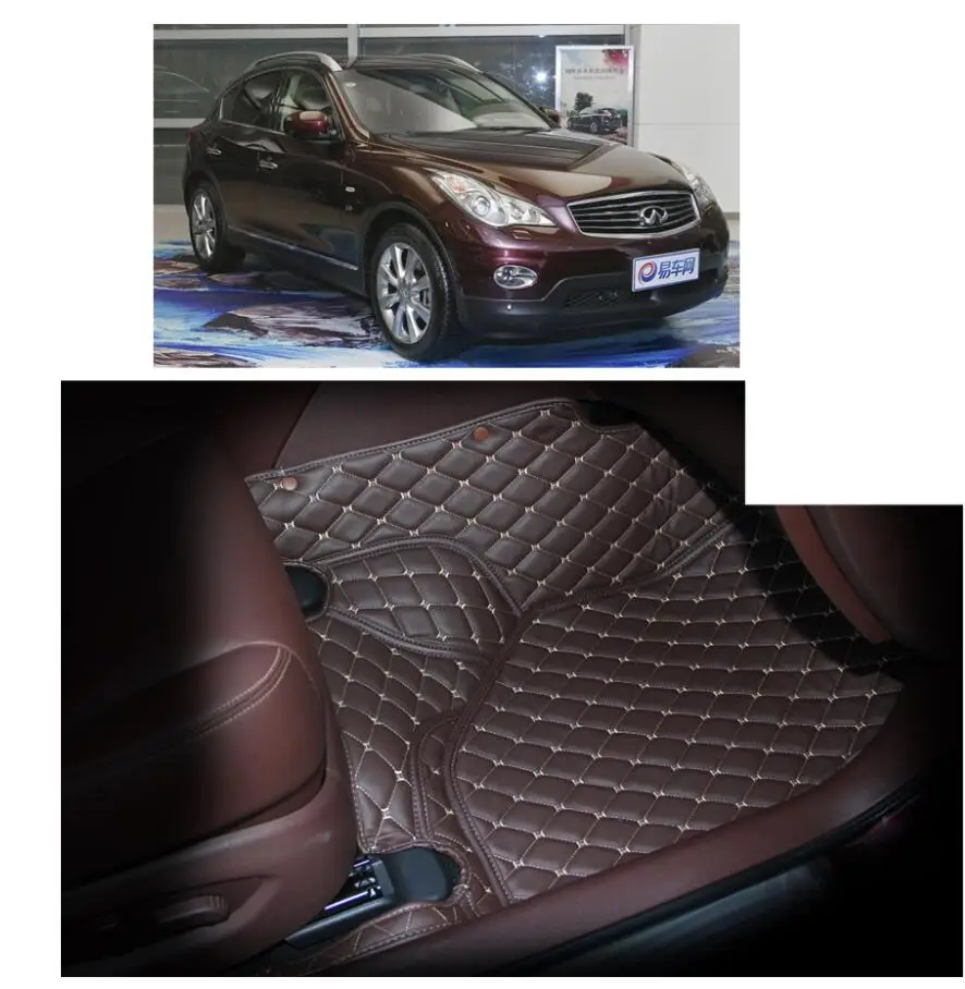 Кожаные ботинки для женщин, автомобильный салон автомобиля коврик для infiniti qx50 2007 2008 2009 2010 2011 2012 2013