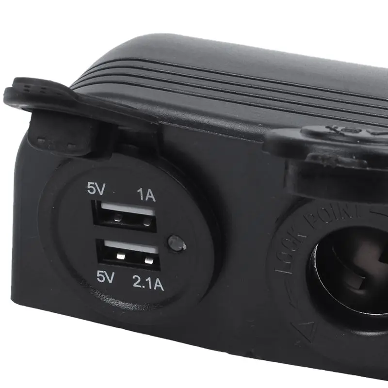 Двойной Лодка Caravan автомобиль USB прикуриватель розетка Разветвитель 12V зарядное устройство адаптер