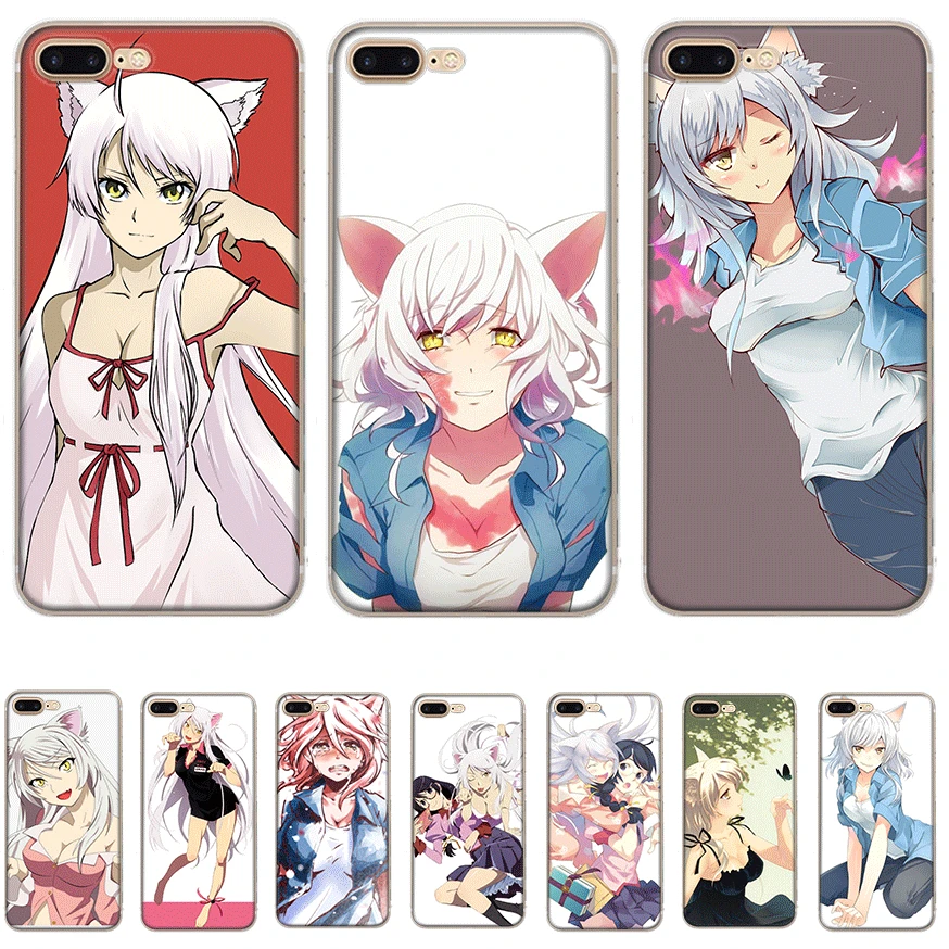 Mobile Phone Case tpu for iPhone 11 Pro X XS Max XR 6 6S 7 8 Plus 5 5S SE Cover Black Hanekawa Monogatari | Мобильные телефоны и