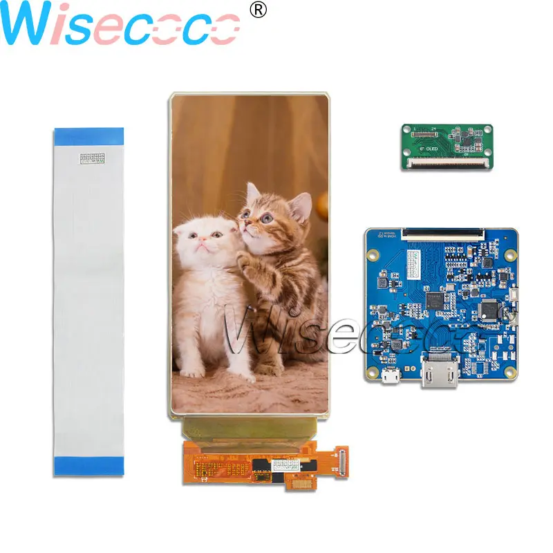 Wisecoco 5,9" FHD AMOLED гибкий ips дисплей 2160*1080 ЖК-экран 48 контактов с HDMI MIPI USB плата контроллера