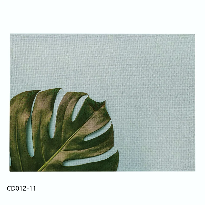 CD012-11 Модный льняной/хлопковый коврик, мультяшный коврик для кухни, обеденного стола, подстаканник, столовый набор, коврик для стола, коврик для домашнего декора - Цвет: CD012-11