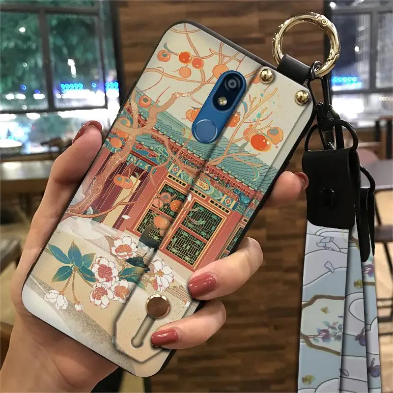 Мягкий чехол из ТПУ модный дизайн для телефона в китайском стиле LG K40 силиконовый
