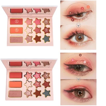 

2020 New 12-color Eyeshadow Palette Long-lasting Waterproof Smudge-proof Easy To Color Shimmer Matte Eye Shadow