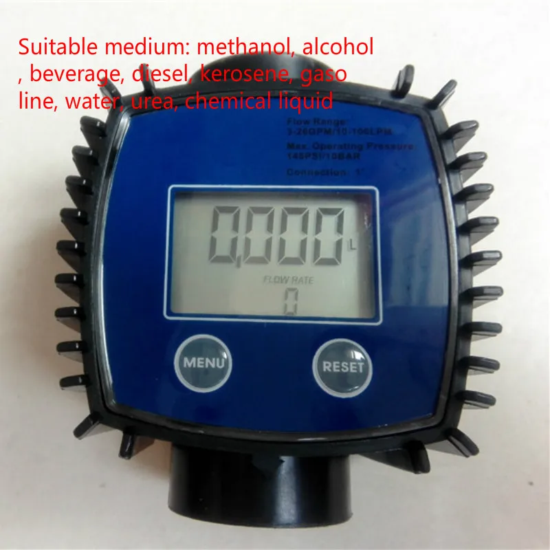 K24 Turbine Digital Flow Meter Fuel Flow Meter water meter flow meters Digital Gasoline Flow