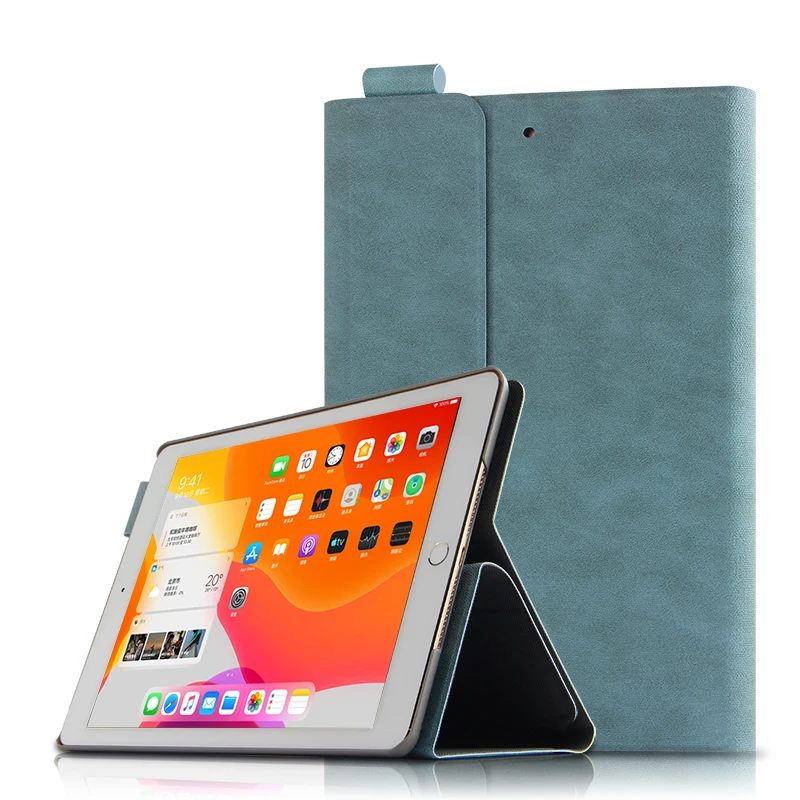 Чехол для iPad 10,2 крышка Защитная крышка из искусственной кожи чехол-подставка для iPad 7th 10,2 дюймов A2197 A2199 A2198 чехол для планшета чехол - Цвет: blue