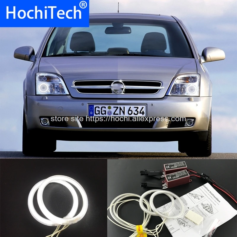 HochiTech белый 6000 К фара с подсветкой на флуоресцентных лампах с холодным катодом Halo ангел демон глаза комплект ангельские глазки для Opel Vectra C 2002 2003 2004