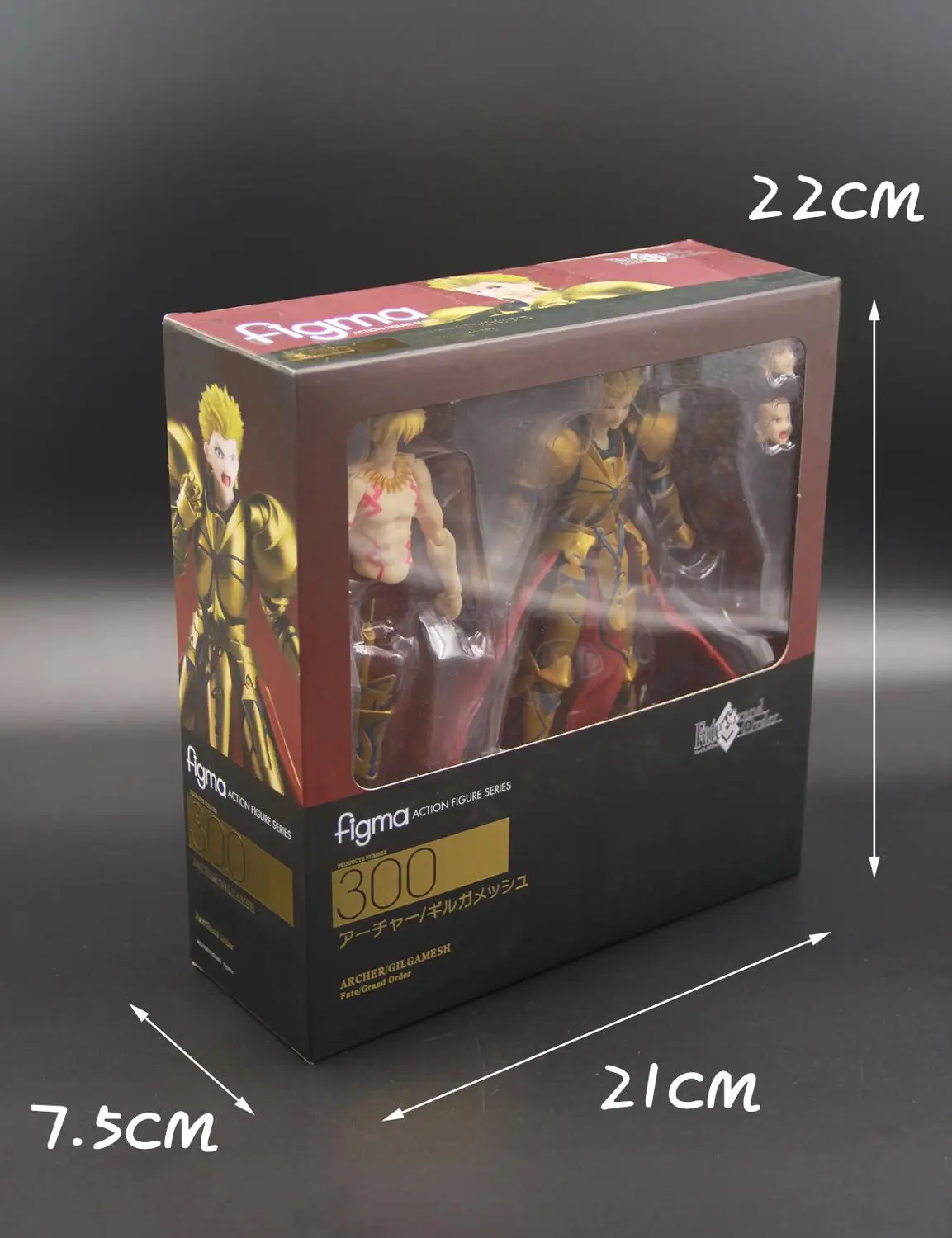 Figma Fate/Grand Order Gilgamesh Gk модель игрушки Fate/Zero Archer Figma 300 15 см Fate/stay night День рождения Рождество подарок на год - Цвет: with box