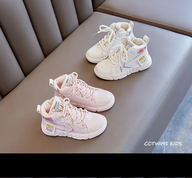 CCTWINS/детская обувь; коллекция года; Сезон Зима; модная повседневная спортивная обувь для малышей; высокие кроссовки для девочек; Детские теплые кроссовки для мальчиков; FH2652