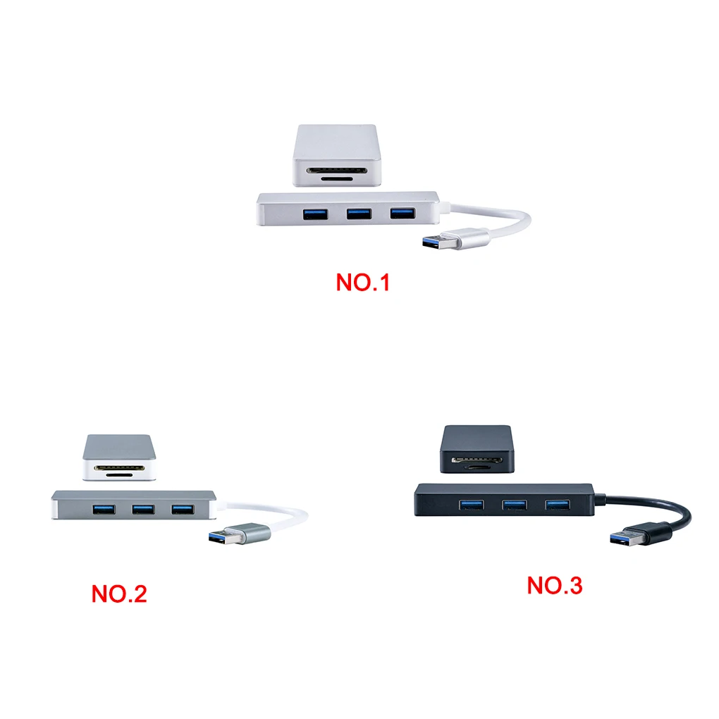 Телефон камера SD TF карта памяти Высокоскоростной USB 3,0 алюминиевая карта из сплава считыватель 3 USB порта адаптер