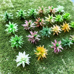 Modelo de arbustos de árboles a escala 1/87 HO, flor, hierba, bosque, plantas verdes, parque de construcción, jardín, diseño de paisaje en miniatura, Diorama