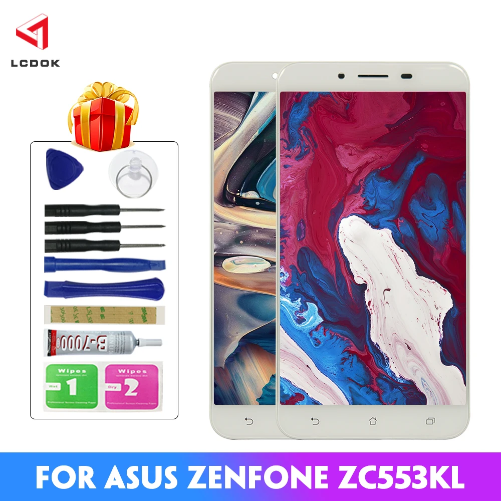 100% тестирование ЖК-дисплей для Asus Zenfone 3 Max ZC553KL X00DA Дисплей кодирующий