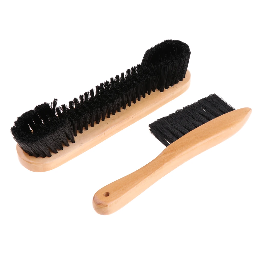 2pcs Lightweight Wooden Snooker Billiard Table Brush Felt Cleaner Pool Clubs Accessories