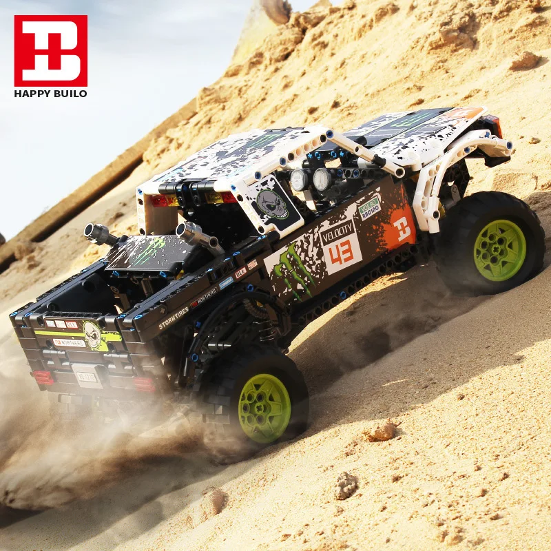 

XQ1211 technology series claw off-road vehicle model boy insert and assemble puzzle small particles building blocks kid gift