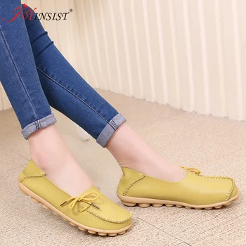 

Women General Leather Shoes 2017 Women Shoes Korean Driving Shoe Flattie Soft Soled Shoes