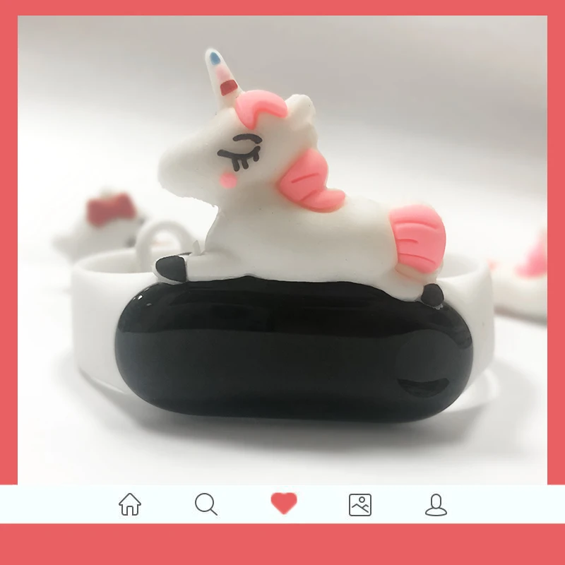 unicorn Спортивные часы водонепроницаемые M2 умный Браслет монитор сердечного ритма Smartband шагомер калории трекер сна Bluetooth умные часы - Цвет: unicorn