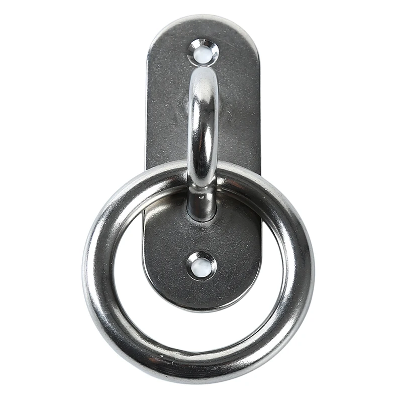 With ring M8 Горячая u-образная нержавеющая сталь потолочное крепление основы для крючков потолочные вентиляторы Досуг Диван мешки с песком гамаки кольца крепежные крючки светильник крючки - Цвет: With ring M8
