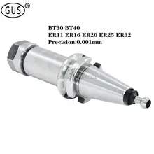 Gsa porta ferramentas de alta precisão, aparelho com puxador, precisão 0.001mm, modelos er16, er20, er25, tamanhos 10, 70l, l