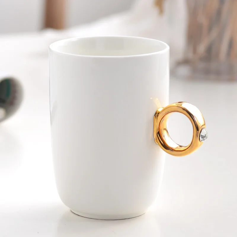Рождественский подарок в 350 мл креативная кольцевая керамическая чашка с подарочной коробкой кофейная чайная молочная фарфоровая двойная чашка подарок для пары