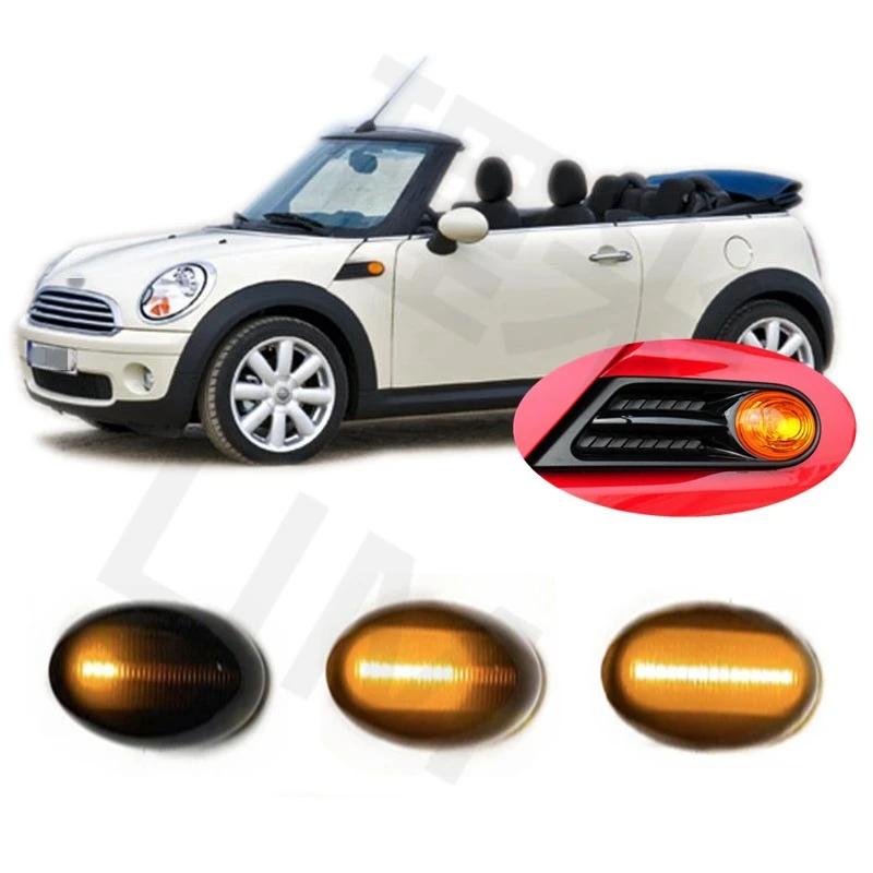 

Подходит для MINI Cabrio R57 Cooper 2007 2008 2009 2010 2011 2012 2013 2014 2015 светодиодный боковой маркер указатель поворота