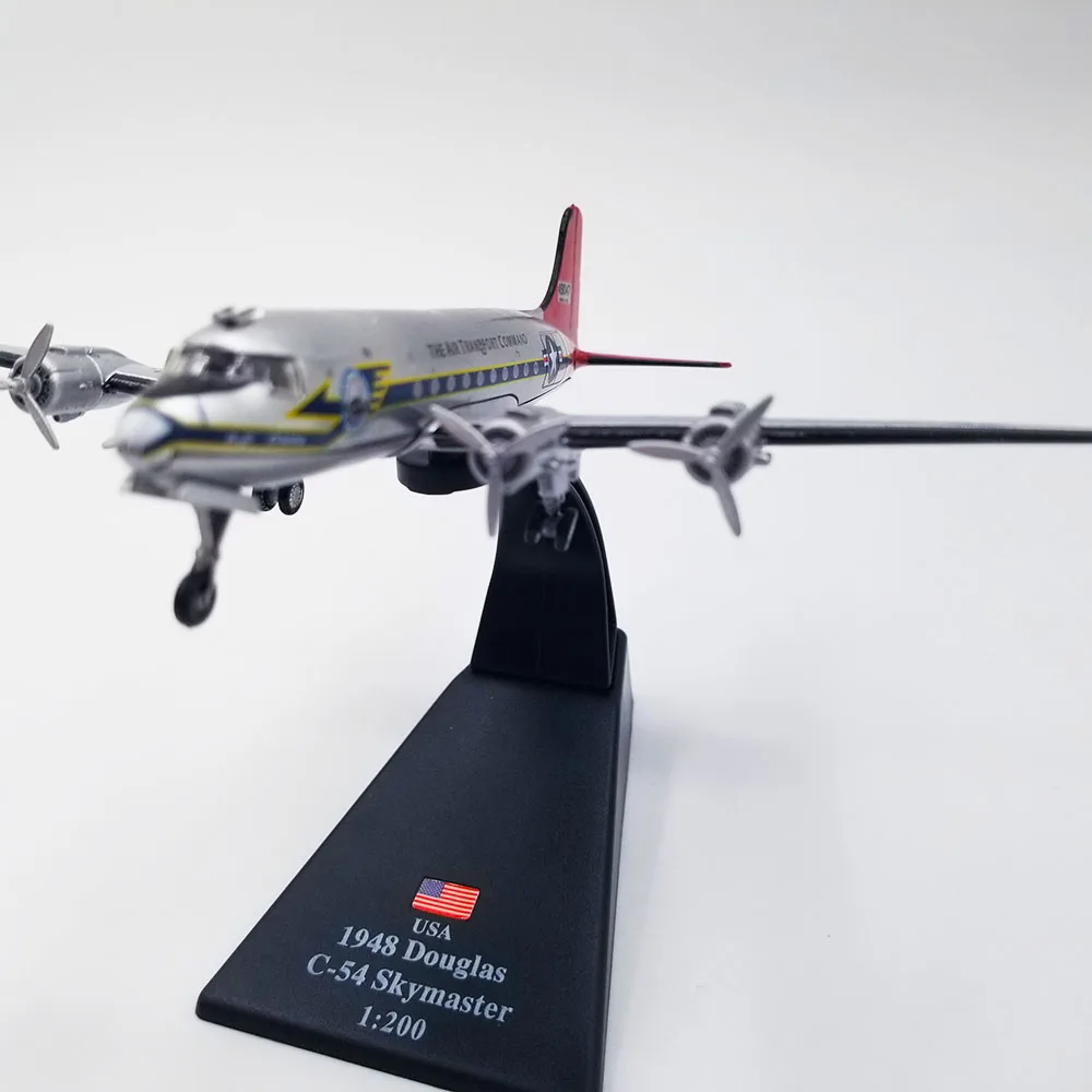 1/200 масштаб США американская армия ВМС США 1948 Дуглас C-54 Skymaster транспортный самолет Истребитель модели коллекции