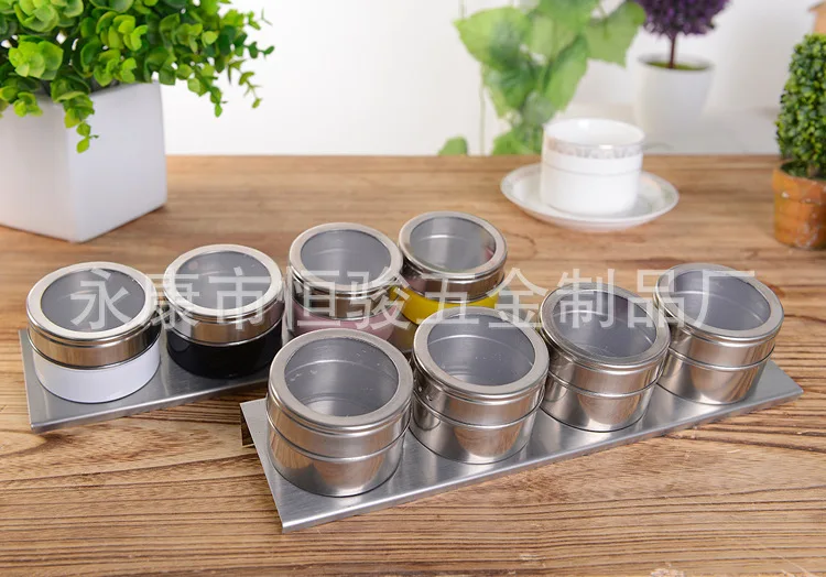 Kitchen Seasoning Containers Condiment Bottle Set Stainless Steel Supplies Salt Shaker