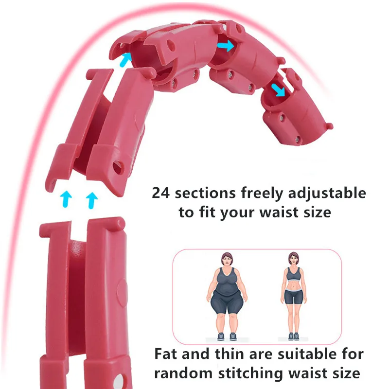 Adjustable Sport Hoops Abdominal Thin Waist Exercise Detachable Massage Hoops Fitness Equipment Gym Home Training Weight Loss