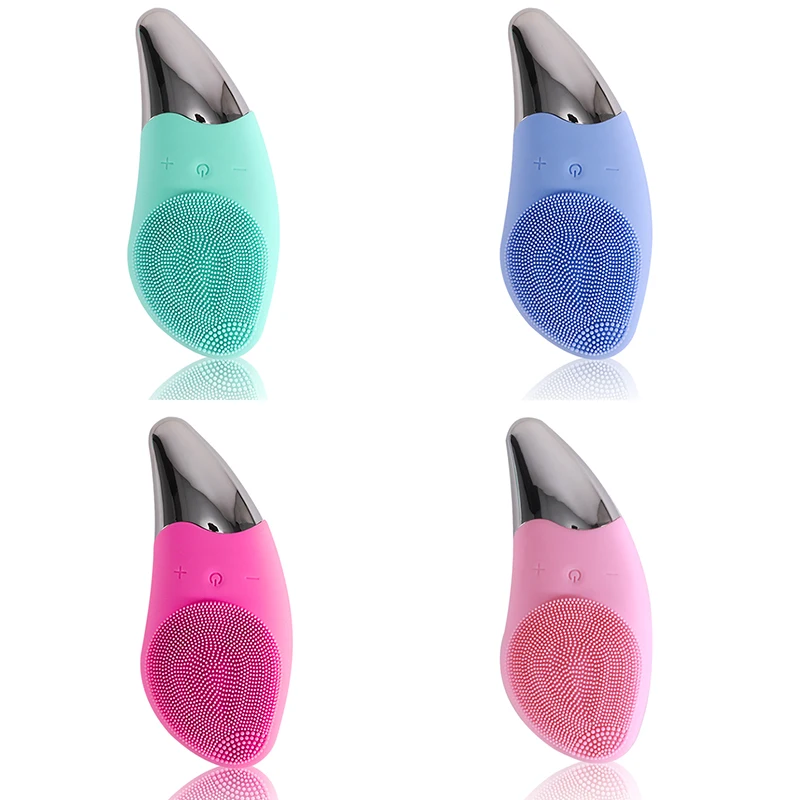 USB Charging Silicone Cleansing Instrument Electric Wash Brush Washing Artifact Pore Cleaning Facial Massage Relaxation | Красота и