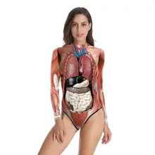 2020 Band Costume Halloween Night Performance Costume Party Human Body Printed One Piece Swimsuit Jumpsuit 2020 Band Costume Halloween Night Performance Costume Party Human Body Printed One Piece Swimsuit Jumpsuit
