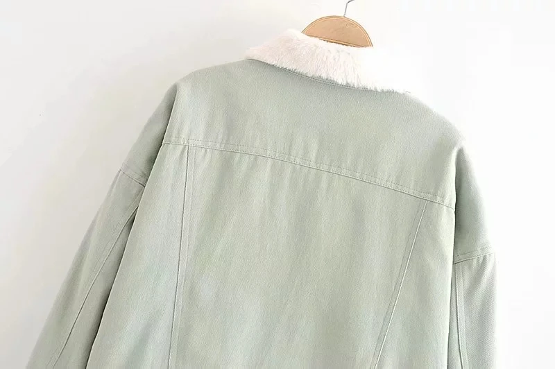 Увядшая зимняя джинсовая куртка для женщин casaco feminino jaqueta feminina Высокая уличная винтажная стекающаяся Толстая джинсовая куртка Женские топы