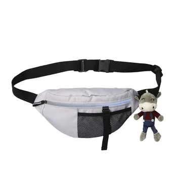 

Large Waist Pack Men Casual Chest Bag Fanny Pack Women's Waist Bag Solid Oxford Banana Bum Bag Black Reflective Phone Pouch