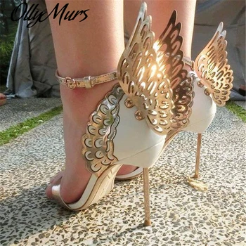 

Luxury Shoes Women Designers Fashion Women Sandals Sexy Butterfly Women High Heels Shoes Mental Heels Gladiator Sandals Woman