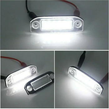 

2Pcs License Plate Light Rear White 6000K Auto DC 12V 30753839 31253006