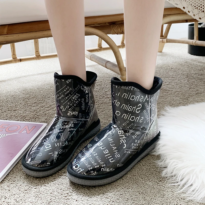 

Winter Keep Warm Snow Boots Women Fashion Round Toe Flat Cotton Shoes Woman Comfortable Short Plush Ankle Boots Women Footwear