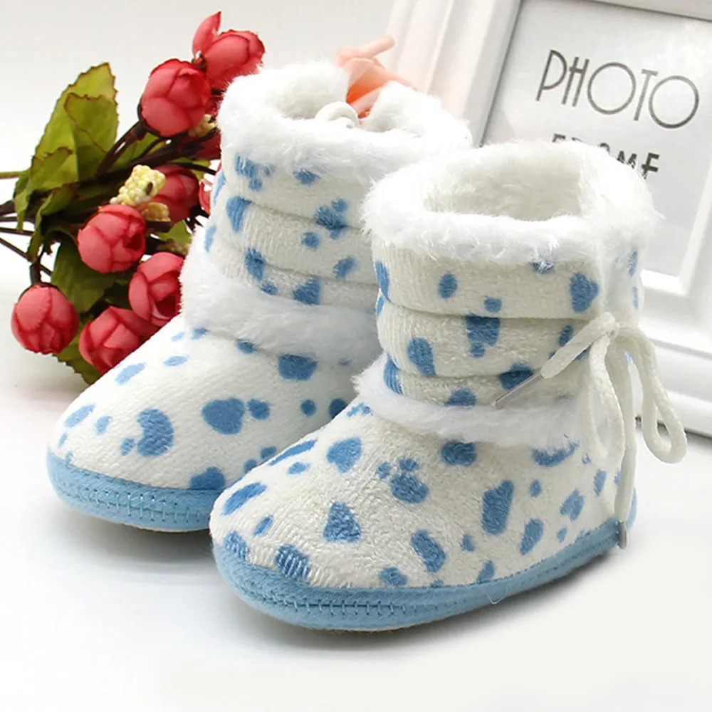Обувь для новорожденных; ботинки для маленьких девочек и мальчиков; мягкие ботиночки; младенческие сапоги для снега; Теплая Обувь для новорожденных