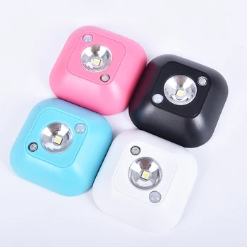 

1pcs Mini Wireless LED Sensor Night Light Lamp PIR Infrared Motion Activated Sensor Light For Wall Lamp Cabinet Stairs Light