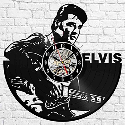 Elvis виниловые настенные часы современный дизайн 3D Декоративные Король рок настенные часы настенные домашние декоративные часы бесшумные - Цвет: Type 19