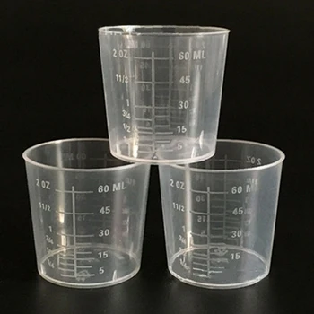 

Measuring Cups High Quality Plastic Medical Measuring Cups With Scale Surface Liquid Container For Pills Pots Liquid 60ml
