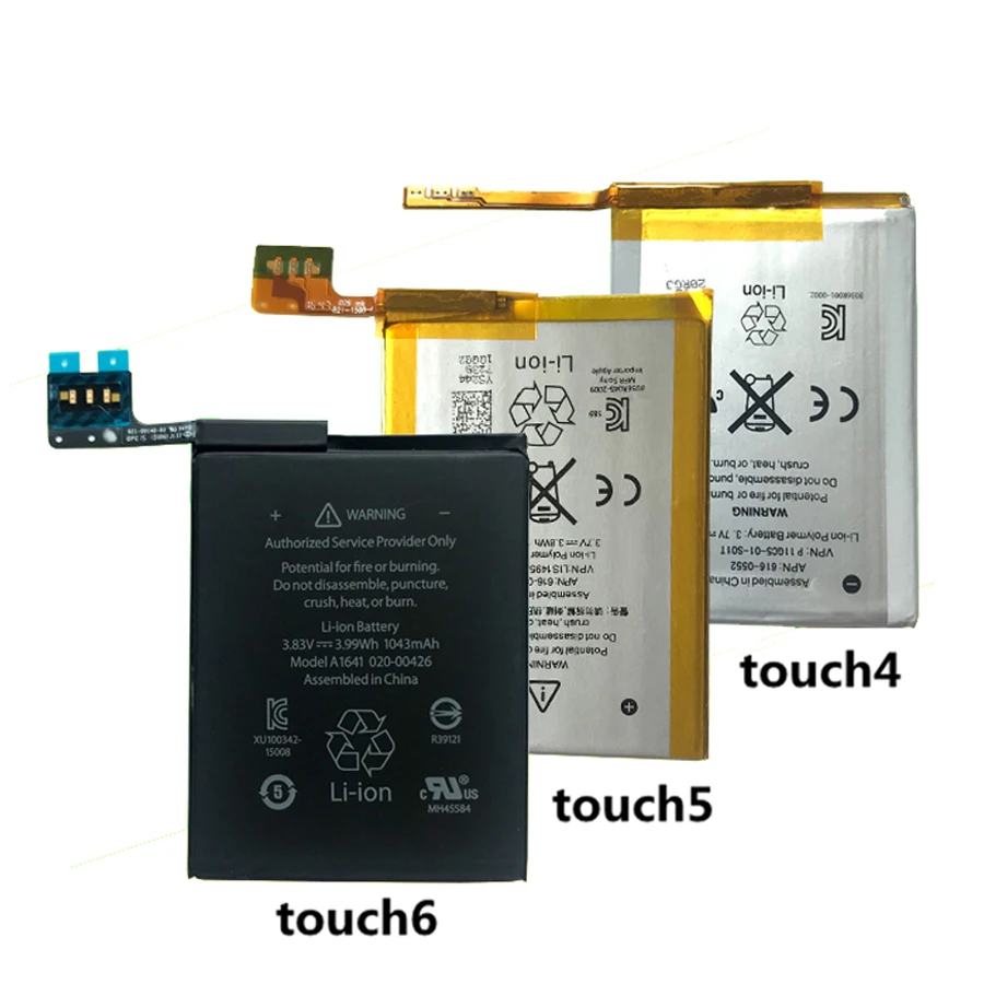 Сменный внутренний литий полимерный аккумулятор для iPod Touch 4th 5th 6th 4 5 6