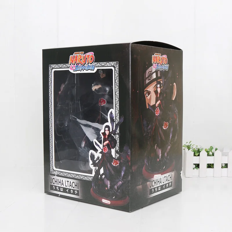 25 см Наруто Shippuden Учиха Итачи с вороной ПВХ фигурка игрушка