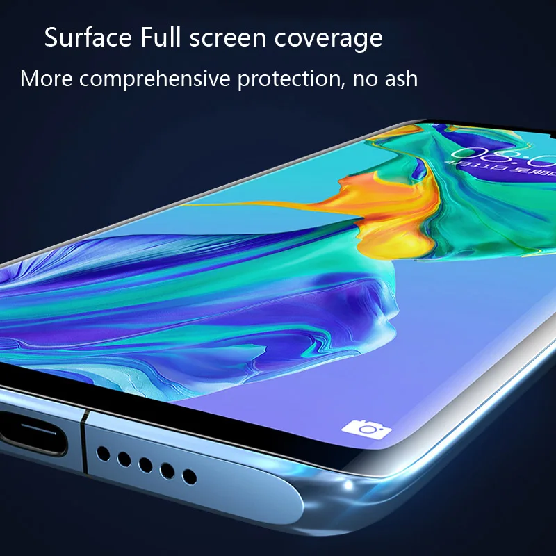 Прозрачный изогнутый УФ жидкий Полный Клей закаленное стекло для Samsung Galaxy S8 S9 S10 S10E Plus S7 Edge Note 8 9 10 Pro защита экрана
