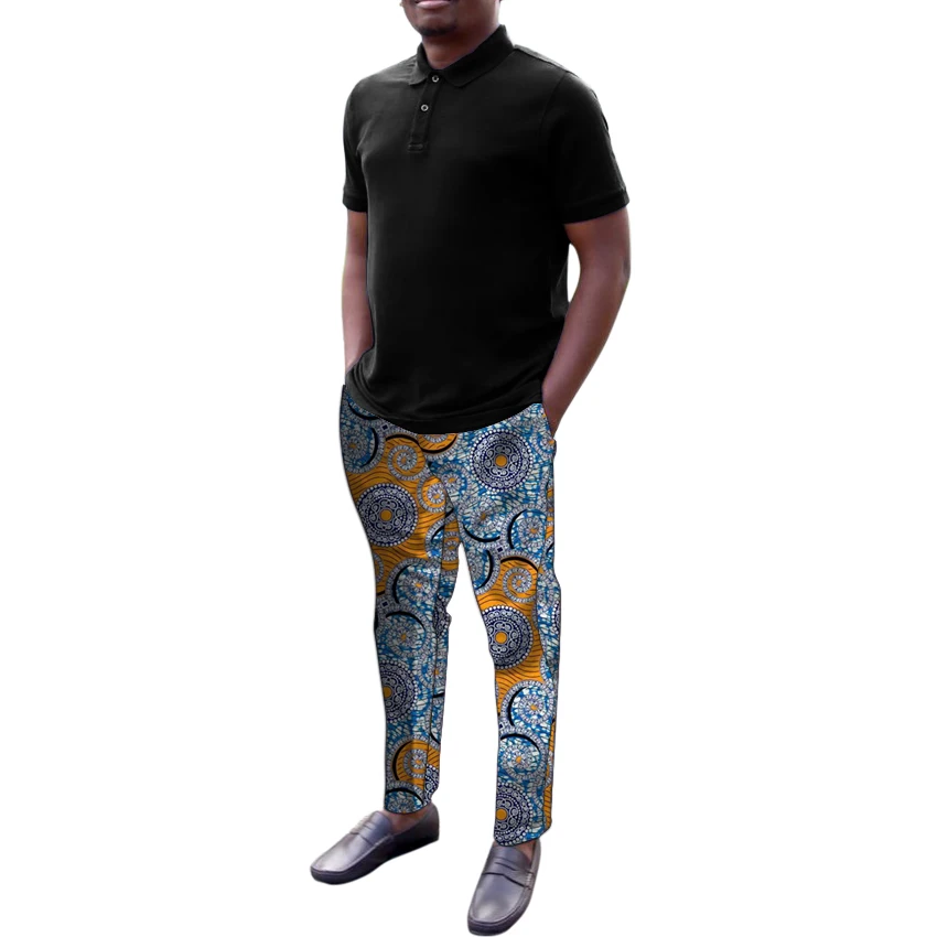 Африканский Модные принты мужской костюм штаны мужские брюки «dashiki» индивидуальный заказ Анкара наряд Повседневное жениха брюки - Цвет: 5