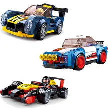 

Speed Champions F1 Off-Road Sports Classic Model Stickers Formula Racing Car Building Blocks Kit Bricks Toys for Children Gift