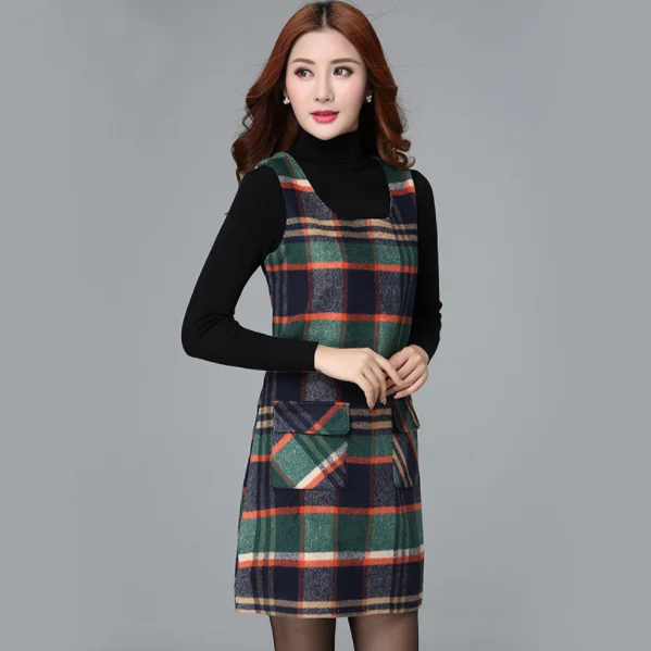 Женское платье высокого качества модные осенние платья с большими карманами